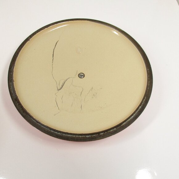 Vintage Le Creuset France Cast Iron Casserole D Pot Volcanic Orange Pan 9" - Picture 9 of 9